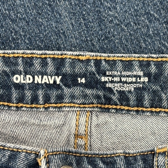 Old Navy extra high rise sky-hi wide-leg secret-smooth pockets size 14‎ - Picture 5 of 7